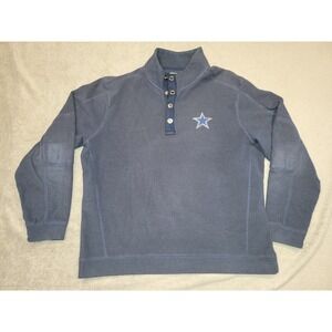 Tommy Bahama Dallas Cowboys Navy XL Quarter Snap Mens Pullover Shirt
